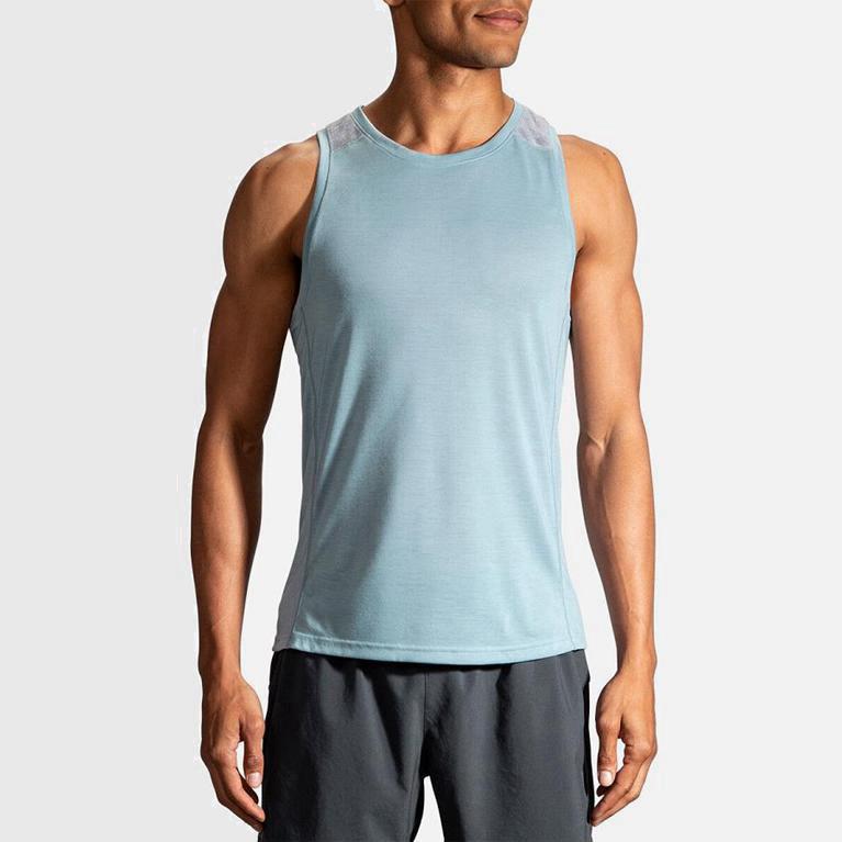 Brooks Distance - Camiseta Sin Mangas Hombre - Azules (NQ7815049)